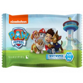 Suavipiel Paw Patrol vlhčené ubrousky pro děti 20 kusů