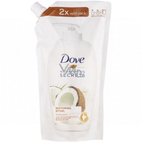 Dove Nourishing Secrets Pečující Rituál Kokos a Mandle tekuté mýdlo náhradní náplň 500 ml