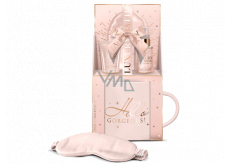 Grace Cole Sweet Vanilla & Almond Glaze maska na spaní + vonná tělová mlha 100 ml + krém na ruce 50 ml + velký hrnek, kosmetická sada pro ženy