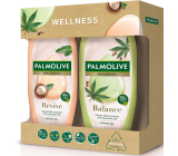 Palmolive Wellness Revive sprchový gel 500 ml + Wellness Balance sprchový gel 500 ml, kosmetická sada pro ženy