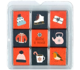 Nekupto Vánoční čokoládové puzzle Brusle 45 g