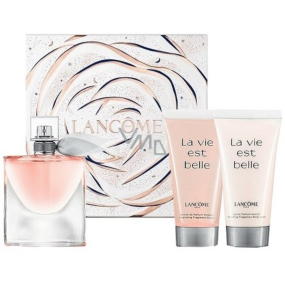 Lancome La Vie Est Belle parfémovaná voda 50 ml + tělové mléko 50 ml + sprchový gel 50 ml, dárková sada pro ženy