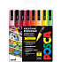 Posca Univerzální sada akrylátových popisovačů 0,9 - 1,3 mm Summer mix teplých tónů 8 kusů PC-3M
