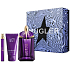 Thierry Mugler Alien parfémovaná voda 60 ml + parfémovaná voda 10 ml miniatura + tělové mléko 50 ml, dárková sada pro ženy