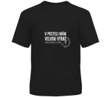 Albi Humorné tričko Velká výdrž černé, pánské velikost M