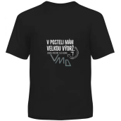 Albi Humorné tričko Velká výdrž černé, pánské velikost M