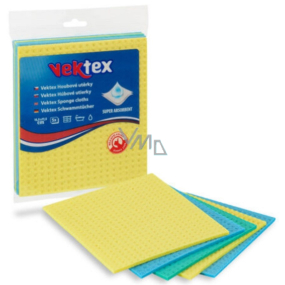 Vektex houbová utěrka 15,5 x 17,5 cm 5 kusů