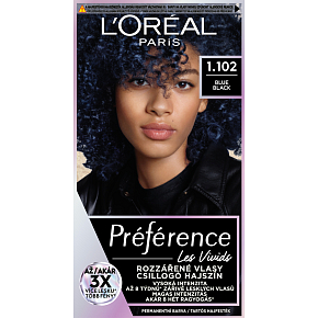 L'oreal Paris Préférence Vivid Colors barva na vlasy, Blue Black 1.102