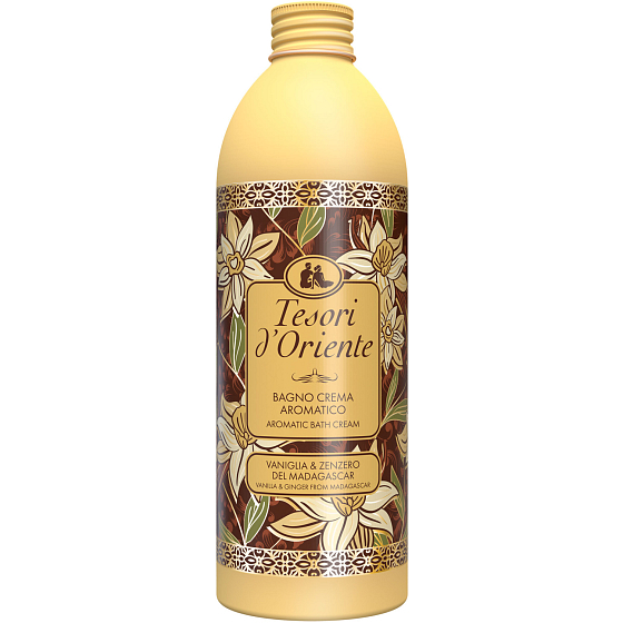 Tesori d'Oriente sprchový gel a pěna 2 v 1 Vanilka & Zázvor, 500 ml