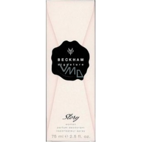David Beckham Signature Story Woman parfémovaný deodorant sklo pro ženy 75 ml