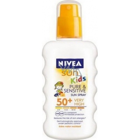 Nivea Sun Kids Pure & Sensitive OF50+ sprej na opalování pro děti 200 ml