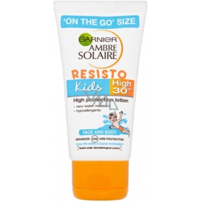 Garnier Ambre Solaire Resisto SPF30 mléko na opalování pro děti 50 ml