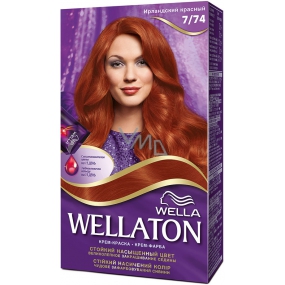 Wella Wellaton krémová barva na vlasy 7/74 Irská červená