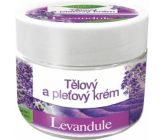 Bione Cosmetics Levandule tělový a pleťový krém pro celou rodinu s univerzálním použití 260 ml