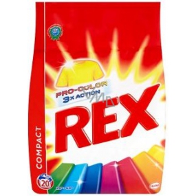 Rex 3x Action Color Pro-Color prášek na praní barevného prádla 20 dávek 1,5 kg