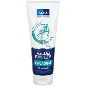 Alpa Sport Star Relax po výkonu Chladivá masážní emulze s mentolem a bylinnými extrakty 210 ml