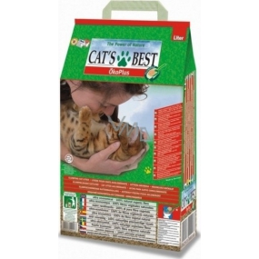 Cats Best Oko Plus vysoce úsporné stelivo pro kočky, králíky a malé hlodavce 12 l