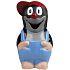 Krteček 3D pěna do koupele pro děti 600 ml