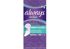 Always Dailies Fresh & Protect Normal s jemnou vůní slipové intimní vložky 30 kusů