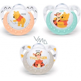 Nuk Trendline Disney Medvídek Pú ortodontické silikonové šidítko 6-18 měsíců 1 kus
