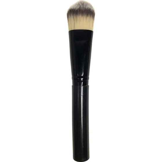 Kosmetický štětec se syntetickými štětinami na make-up černý 14,5 cm