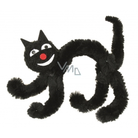 Kočka černá na postavení 10 cm