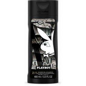 Playboy My Vip Story 2v1 sprchový gel a šampon pro muže 400 ml