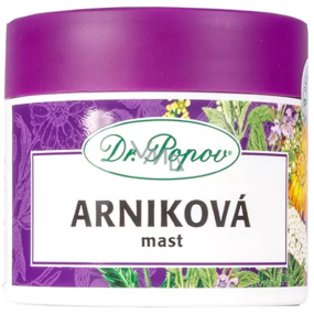 Dr. Popov Arniková mast na akné, oděrky, mozoly, regenerace svalů a kloubů 50 ml