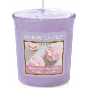 Yankee Candle Sweet Morning Rose - Sladká ranní růže vonná svíčka votivní 49 g