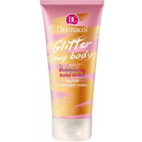 Dermacol Glitter My Body třpytivé hydratační tělové mléko 200 ml