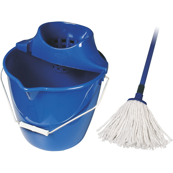Spokar Cotton úklidová souprava, kbelík, ždímač, mop, 1 sada