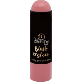 Dermacol Blush & Glow krémová rozjasňující tvářenka stick 04 6,4 g