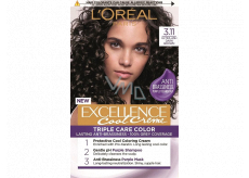 Loreal Paris Excellence Cool Creme barva na vlasy 3.11 Ultra popelavá tmavá hnědá
