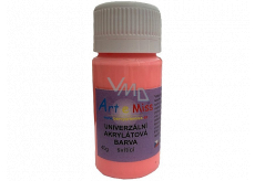 Art e Miss Svítící univerzální akrylátová barva 74 Neon červená 40 g