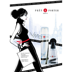 Pret a Porter Original toaletní voda 50 ml + deodorant sprej 200 ml, dárková sada pro ženy