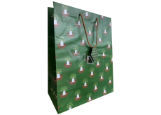 Nekupto Dárková papírová taška 32,5 x 26 x 13 cm Vánoční svíčka v oříšku
