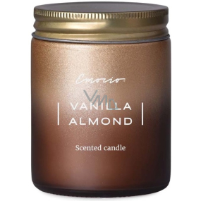 Emocio Vanilla Almond - Vanilka a mandle vonná svíčka sklo s plechovým víčkem 74 x 95 mm
