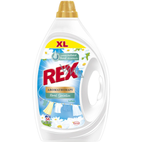 Rex Aromatherapy Floral Sensation Lotus & Almond oil prací gel na praní bílého a barevného prádla 54 dávek 2,45 l