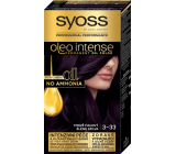 Syoss Oleo Intense Color barva na vlasy bez amoniaku 3-33 Tmavě fialový