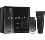 Bugatti Dynamic Move Black toaletní voda 100 ml + sprchový gel 200 mldárková sada pro muže