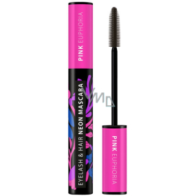 Dermacol Neon Pink Euphoria neonová řasenka na oči a vlasy 9 ml