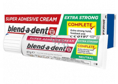 Blend-a-dent Extra Stark Neutral fixační krém pro zubní náhrady - protézy 47 g