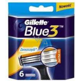 Gillette Blue 3 náhradní hlavice 3břity pro muže 6 kusů