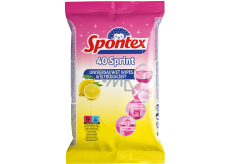 Spontex Sprint Citrus vlhčené univerzální utěrky 40 kusů