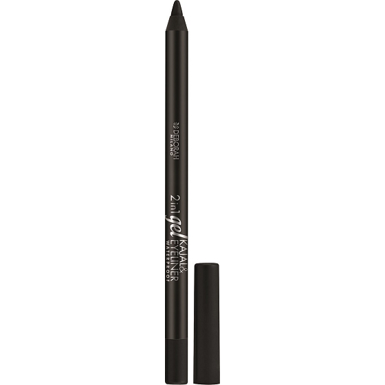 Deborah Milano 2in1 Gel Kajal & Eyeliner voděodolná tužka na oči 01 Black 1,5 g