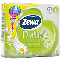 Zewa Deluxe Aqua Tube Camomile Comfort parfémovaný toaletní papír 3 vrstvý 150 útržků 4 kusů