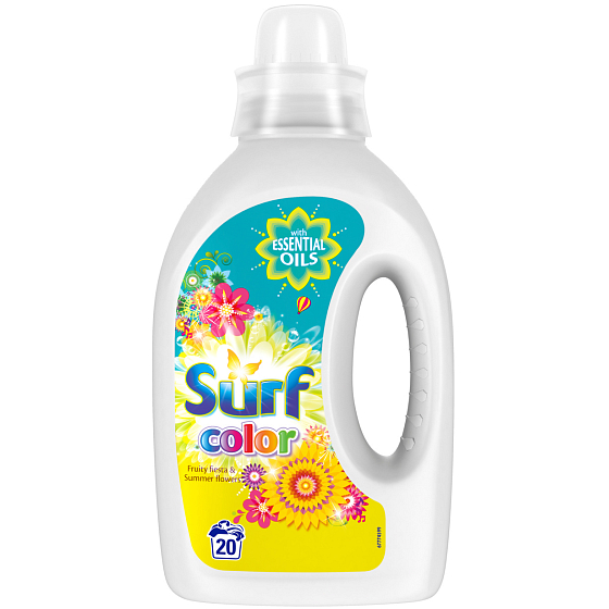 Surf Color Fruity Fiesta & Summer Flowers gel na praní barevného prádla 20 dávek 1 l