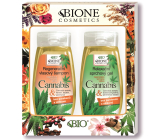 Bione Cosmetics Cannabis regenerační šampon na vlasy 260 ml + relaxační sprchový gel 260 ml, kosmetická sada