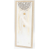 Nekupto Home Decor Dřevěná deska s háčky bílá 12 x 30 cm