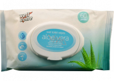 Well Done Wet Toilet Wipes Aloe Vera vlhčený toaletní papír s vůní Aloe Vera 60 kusů